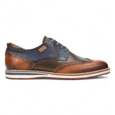 Pikolinos - Men's Avila Brandy Brown Leather Brogue Oxford Shoes