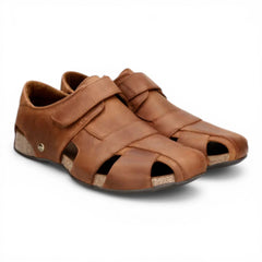 Panama Jack - Men's Fletcher Brown Leather Basic C5 Sandals