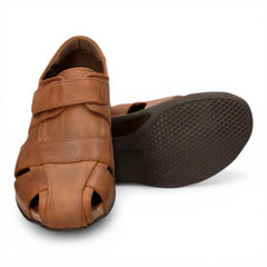 Panama Jack - Men's Fletcher Brown Leather Basic C5 Sandals