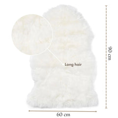 Silky Soft Ivory Genuine Sheepskin Rug