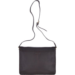 Brown Leather Medium Satchel Messenger Bag