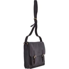 Brown Leather Medium Satchel Messenger Bag