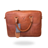 Woodland Leather Laptop bag Tan