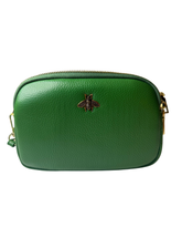 Crossbody Bag with Bee Detail Green
