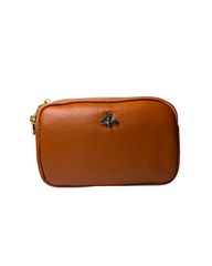 Crossbody Bag with Bee Detail Tan