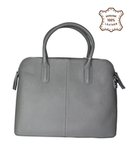 Womens Grey Shoulder Bag Ladies & Carry Handle