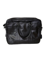 Leather Laptop Briefcase, Multiple Compartments