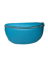 Women's Teal Leather Cross Body Bag with Interchangeable Straps