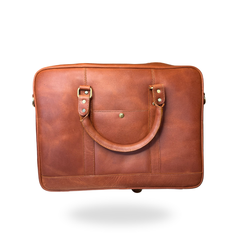 Woodland Leather Laptop bag Tan