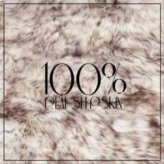 Silky Soft Natural Black Tip Genuine Sheepskin Rug