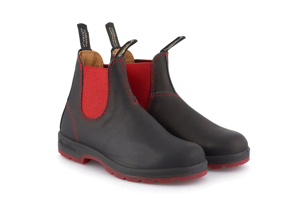 *Available for Pre-Order* Blundstone - 1316 Heritage Black & Red Leather Chelsea Boots