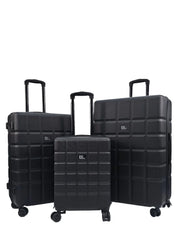 Coker Set of 3 Soft Shell Black Suitcases
