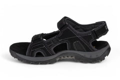 Caterpillar - Men's Giles Black Leather Sandals