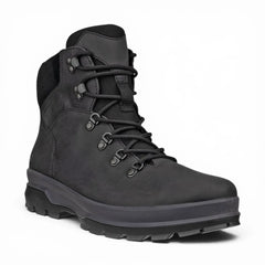 Ecco - Men's Black Leather Waterproof Hiking Boots: Rugged Track 25