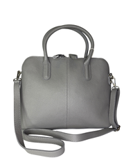 Womens Grey Shoulder Bag Ladies & Carry Handle
