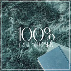 Large Silky Soft Thyme Green Genuine Sheepskin Rug