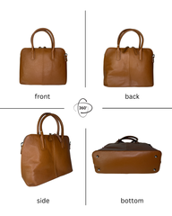 Womens Light Brown Shoulder Bag Ladies & Carry Handle