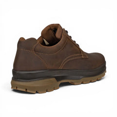 Ecco - Men's Camel Brown Leather Waterproof Casual Shoes: Rugged Track 25