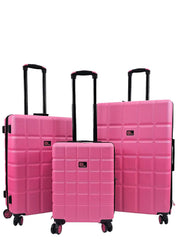 Coker Set of 3 Soft Shell Pink Suitcases