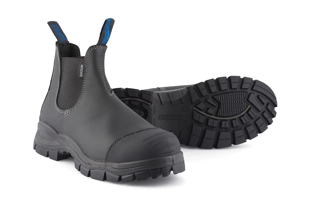 *Available for Pre-Order* Blundstone - 910 Black Steel Toe Capped Leather Chelsea Boots