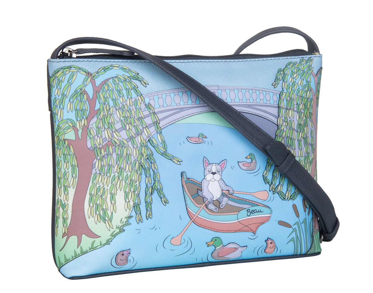 Mala Beaus Boating Small Cross Body Bag Leather Jacket Company