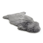 Silky Soft Grey Genuine Sheepskin Rug