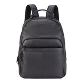 Large Black Vintage Leather Laptop Rucksack