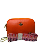 Crossbody Bag with Bee Detail Orange