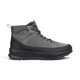 Ecco - Men's Steel Grey & Black Leather Waterproof Hiking Boots: Byway 2.0