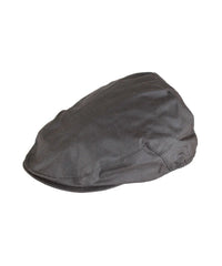 Wax Flat Cap - BROWN