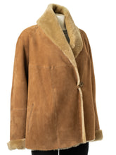 Ladies Relaxed Fit Cappuccino Shearling Sheepskin Jacket: Issy