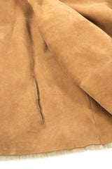 Ladies Relaxed Fit Cappuccino Shearling Sheepskin Jacket: Issy