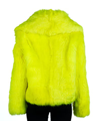 Ladies Vibrant Yellow Toscana Sheepskin Coat: Glenda