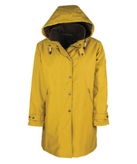 Ladies Brighton Washwax Parka Yellow