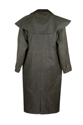 Deluxe Wax Outback Cape - DARK OLIVE