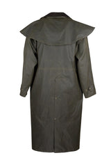 Deluxe Wax Outback Cape - DARK OLIVE