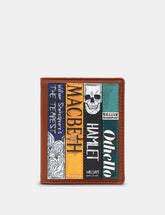 *PRE-ORDER AVAILABLE FOR SUMMER DELIVERY* New Disguise - Vegan Leather Shakespeare Bookworm Flap Over Card Holder with RFID