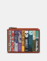 *PRE-ORDER AVAILABLE FOR SUMMER DELIVERY* New Disguise - Vegan Leather Shakespeare Bookworm Zip Top Coin Purse with RFID