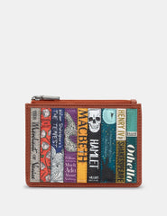 *PRE-ORDER AVAILABLE FOR SUMMER DELIVERY* New Disguise - Vegan Leather Shakespeare Bookworm Zip Top Coin Purse with RFID