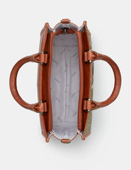 Yoshi - Highland Cow Tweed Grab Bag with Detachable Shoulder Strap