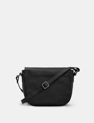 Yoshi - Highland CowBlack Flap Over Cross Body Bag