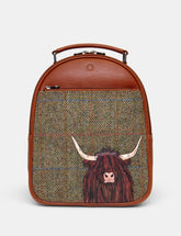 Yoshi - Highland Cow Harris Tweed Rucksack
