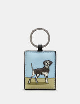 Yoshi - Dog Walk Dalmatian Leather Key Ring