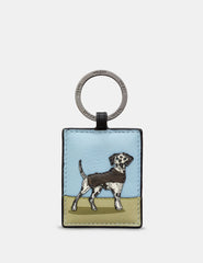 Yoshi - Dog Walk Dalmatian Leather Key Ring