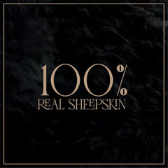 Silky Soft Black Genuine Sheepskin Rug