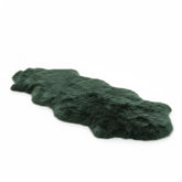 Large Silky Soft Thyme Green Genuine Sheepskin Rug