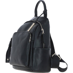 Ladies Black Leather Rucksack