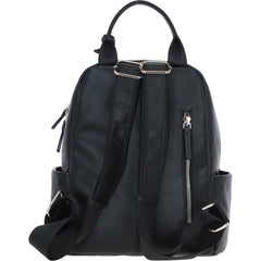 Ladies Black Leather Rucksack