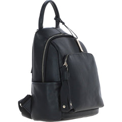 Ladies Black Leather Rucksack