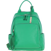 Ladies Summer Green Leather Rucksack